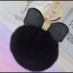 NEW Pom Pom Handbag Charm/Keychain